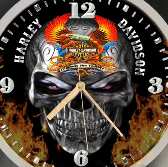 Harley-Davidson Other - Harley Davidson skull clock